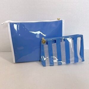 Estée Lauder Blue White & clear Women's travel Bag Set